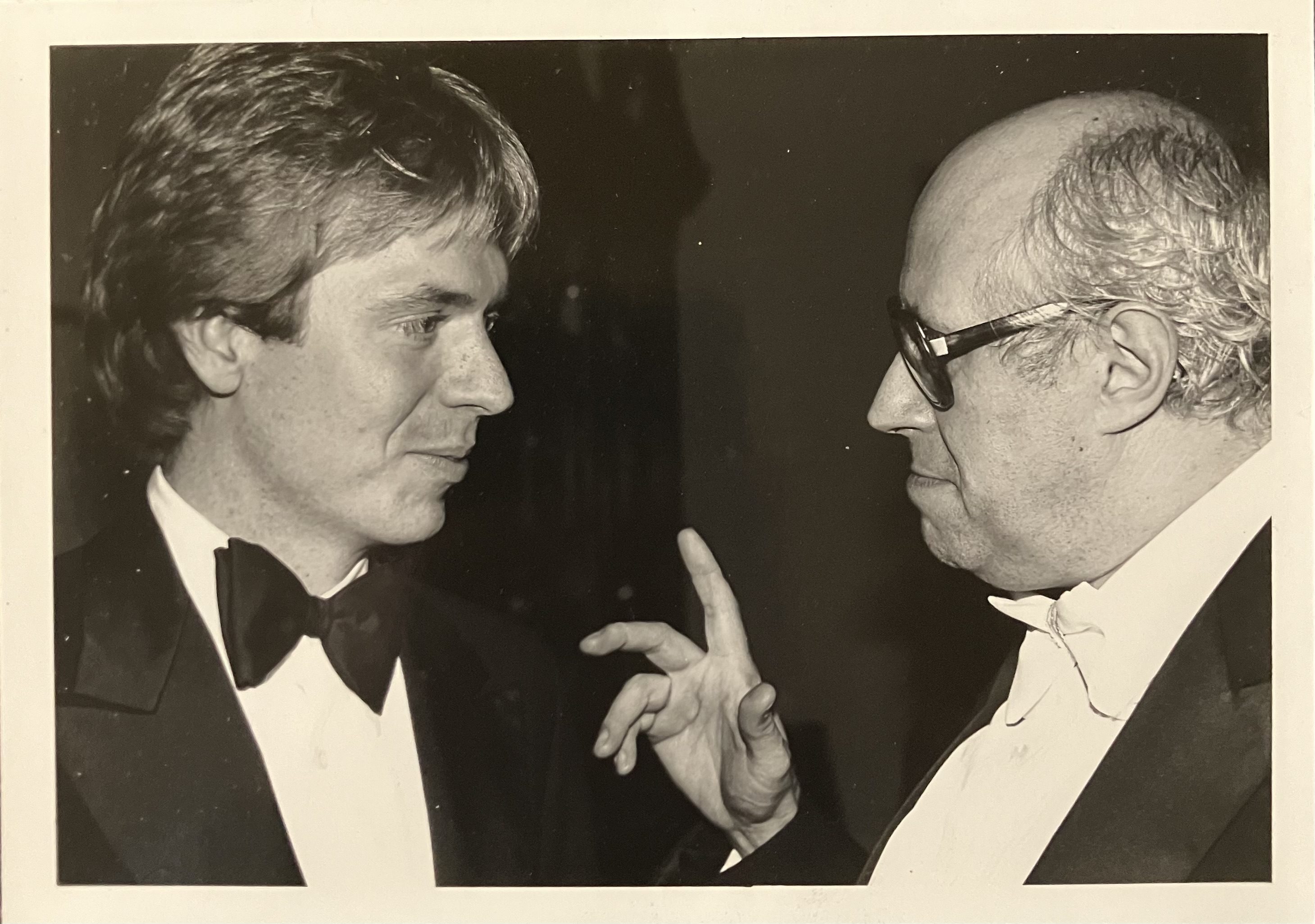 With Rostropovich in 1977. In 1968, I had played parts of Prokofiev’s newly  
composed “Symphony Concerto” for him in Phoenix